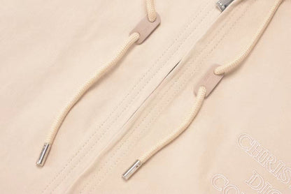 「#3383」Dior monogram embroidered zip-up hooded jacket