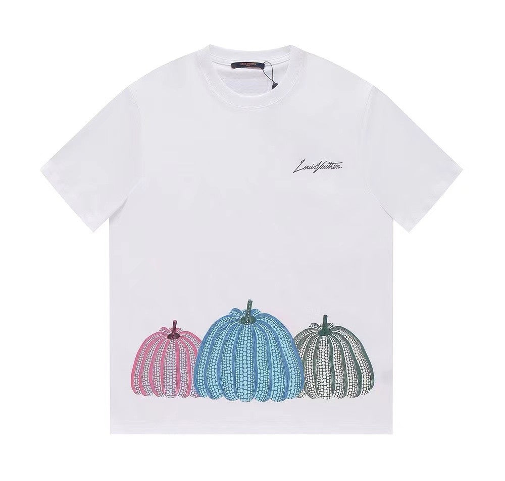 「#3405」Louis Vuitton Pumpkin Printed Short Sleeve