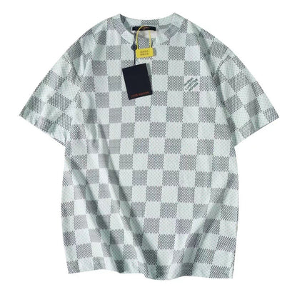 「#3413」Louis Vuitton checkered T-shirt