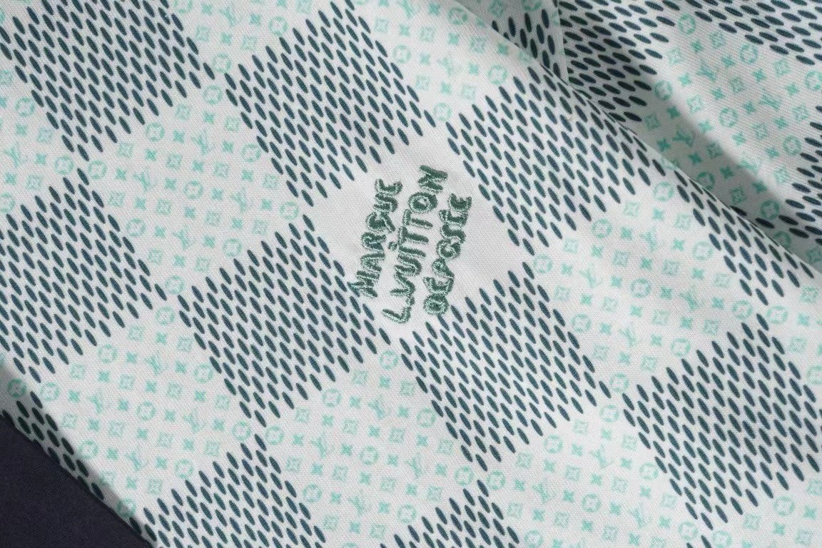 「#3413」Louis Vuitton checkered T-shirt