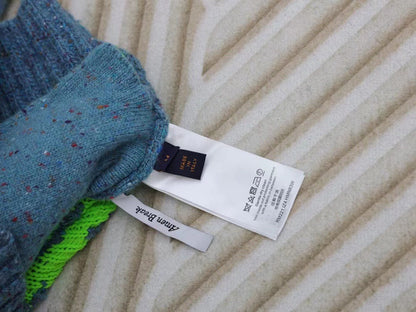 「#3429」Louis Vuitton 24 new colorful yarn full print hooded cardigan
