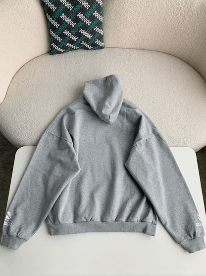「#3483」Balenciaga logo print sports hooded sweatshirt