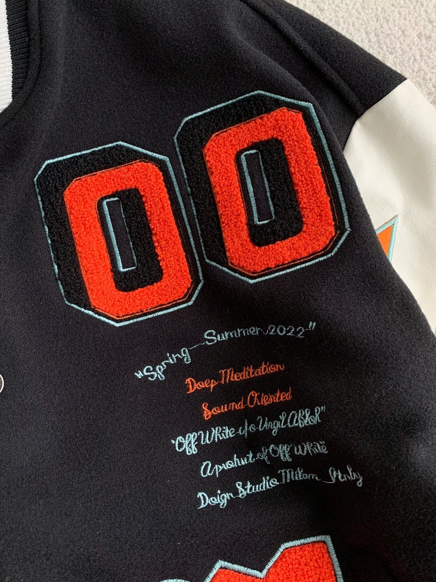 「#3497」OFF-WHITE  FW22  Baseball uniform