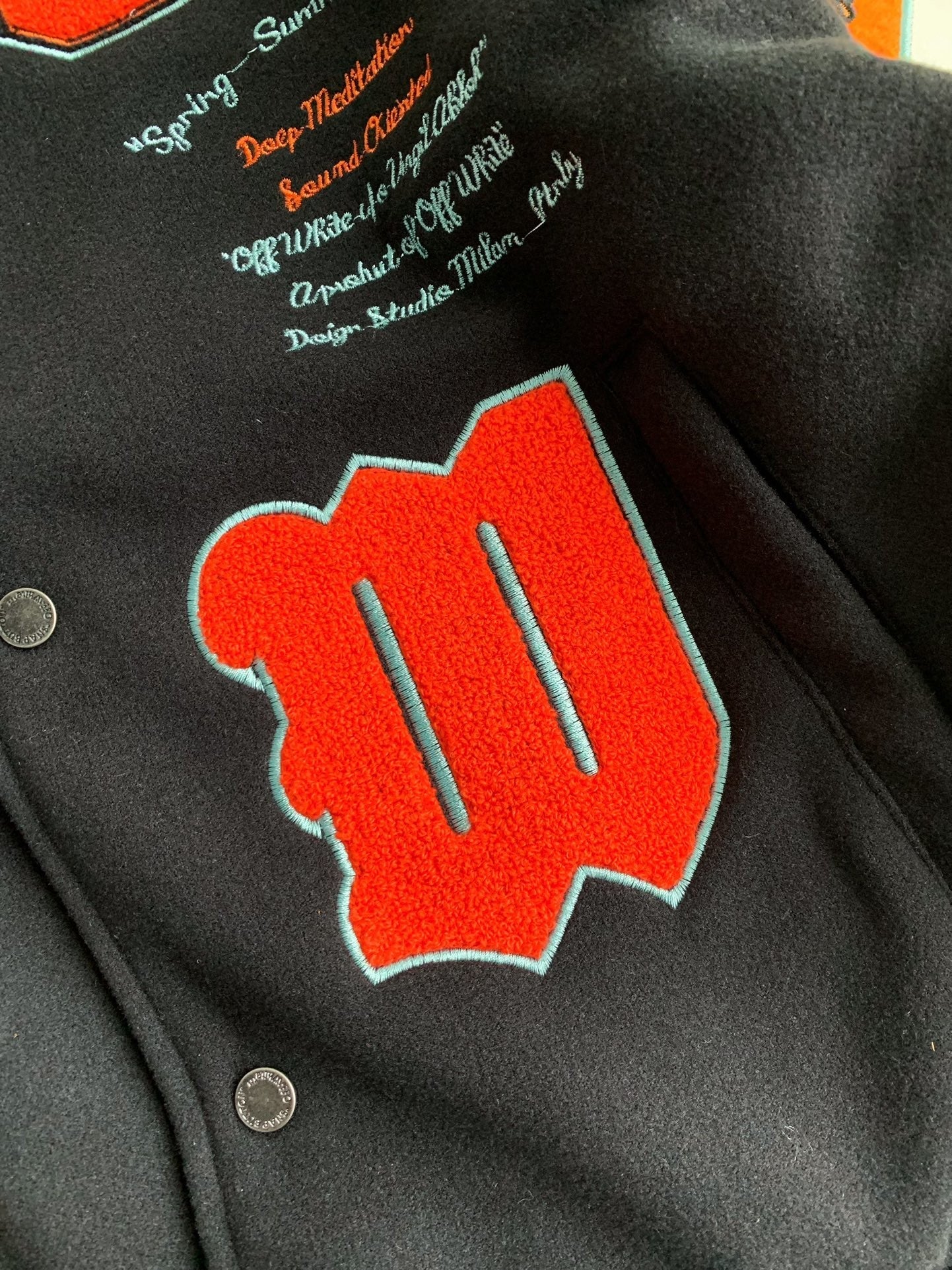 「#3497」OFF-WHITE  FW22  Baseball uniform