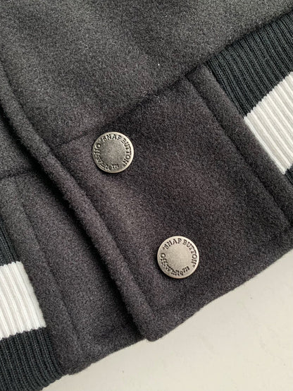 「#3499」OFF-WHITE  FW22  Logo embroidered single-breasted Baseball uniform