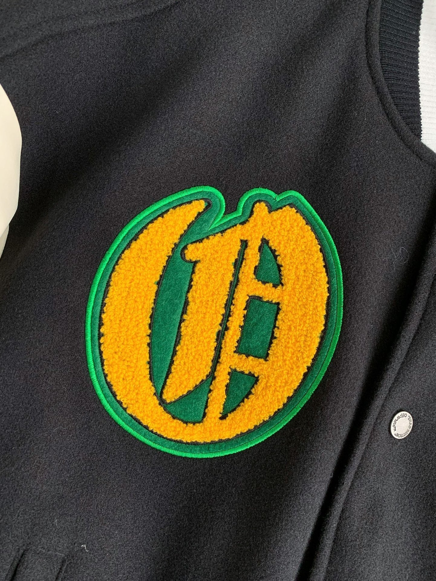 「#3499」OFF-WHITE  FW22  Logo embroidered single-breasted Baseball uniform