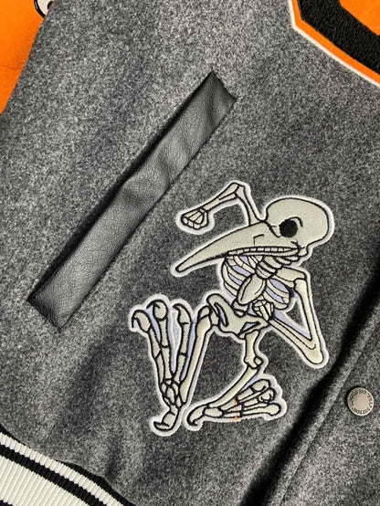 「#3501」OFF-WHITE  FW21  Alphabet pattern Baseball uniform