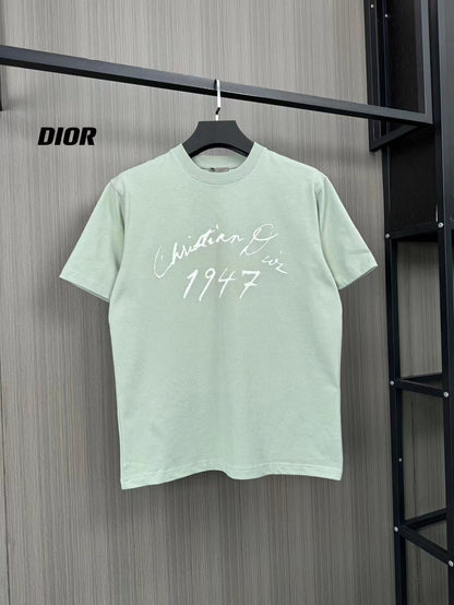 「#3503」Dior flocked letter print short sleeve