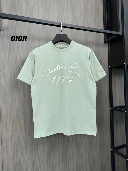 「#3503」Dior flocked letter print short sleeve