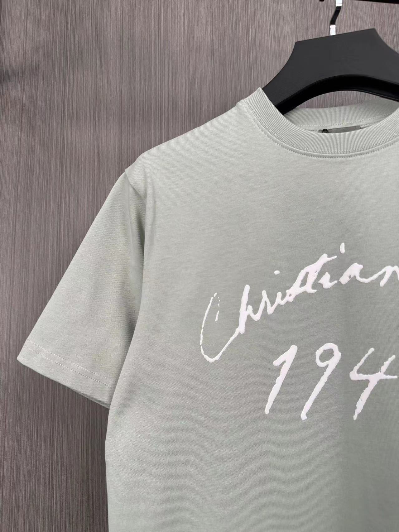 「#3503」Dior flocked letter print short sleeve
