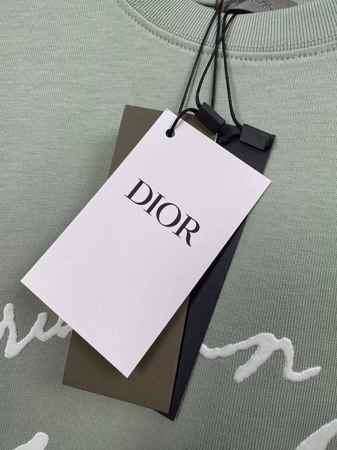 「#3503」Dior flocked letter print short sleeve