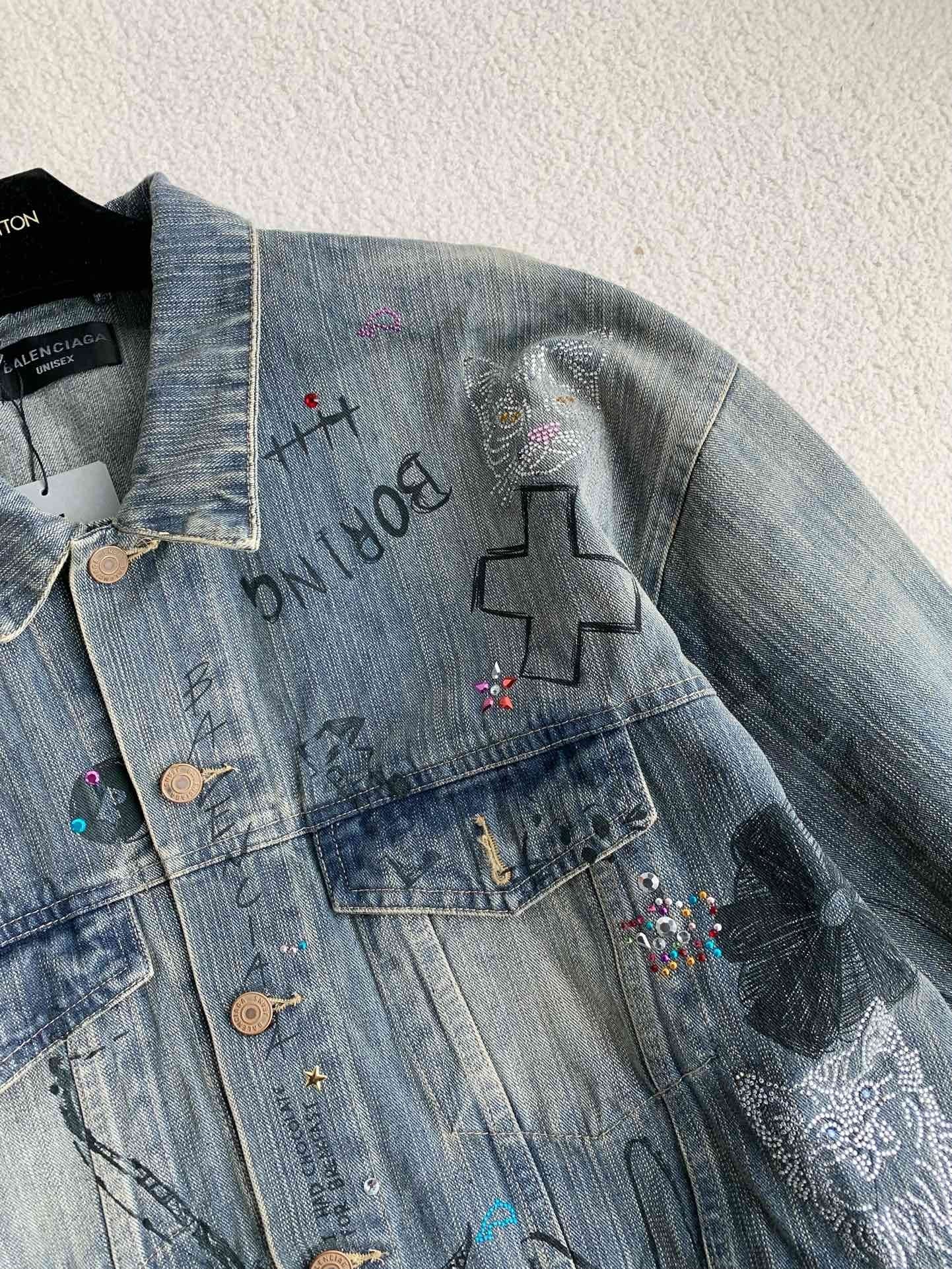 「#3527」Balenciaga Jean Jacket
