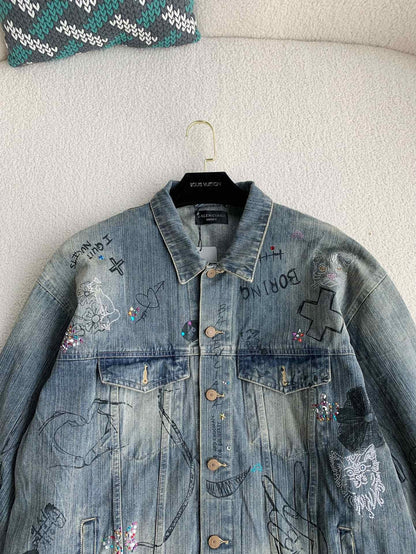 「#3527」Balenciaga Jean Jacket
