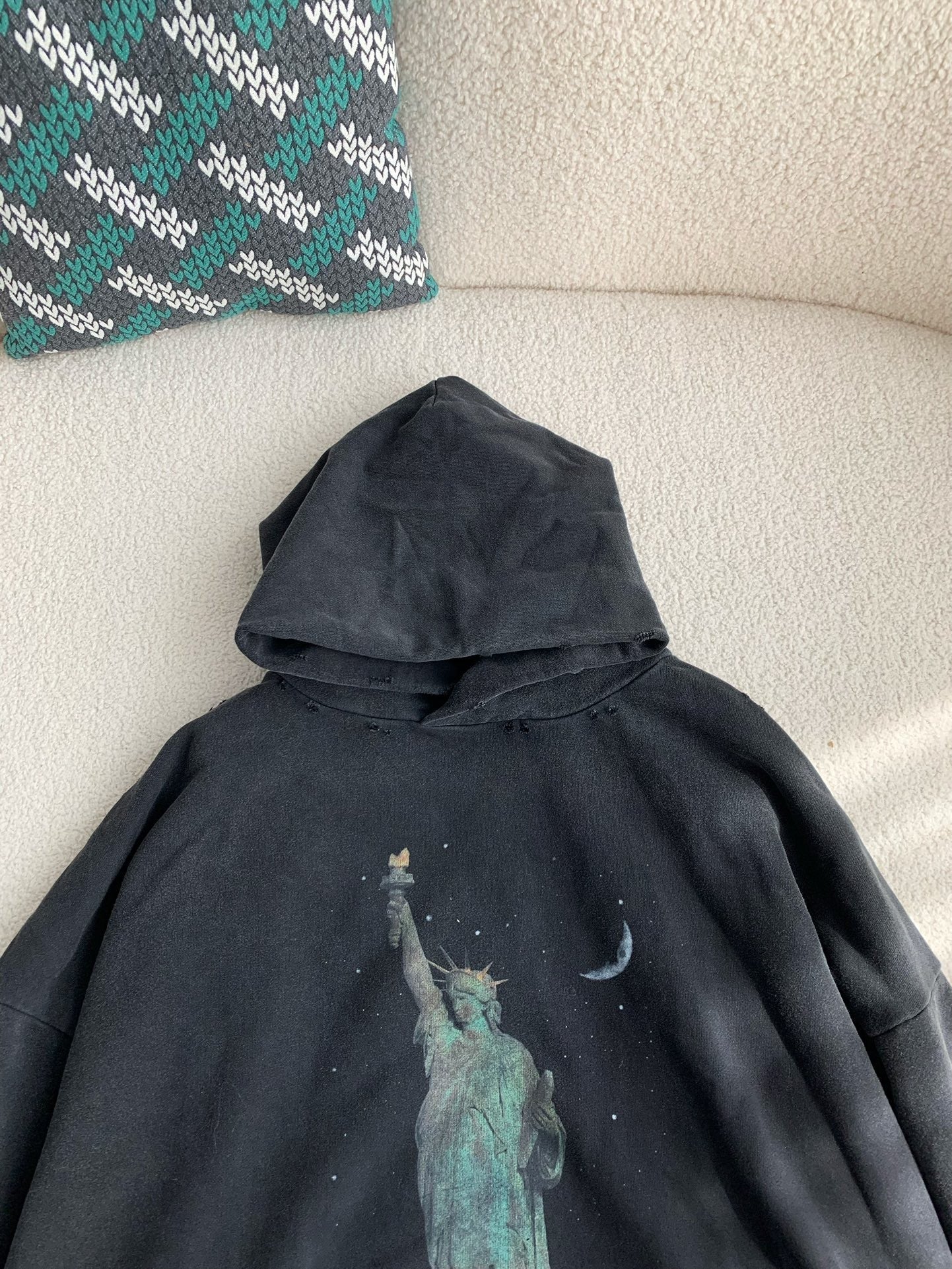 「#3536」Balenciaga print hoodie