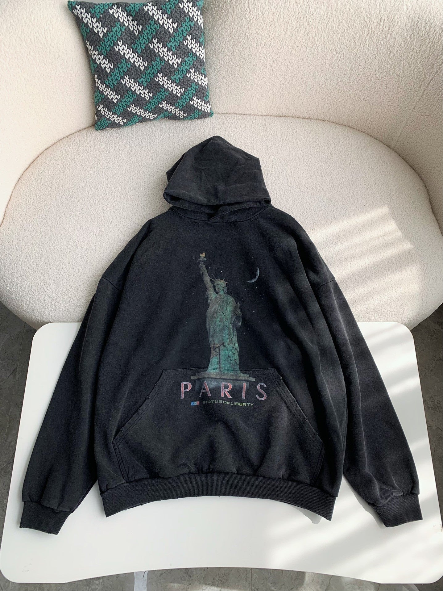 「#3536」Balenciaga print hoodie