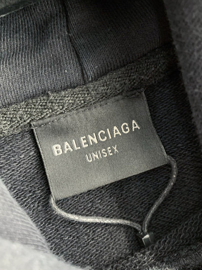 「#3537」Balenciaga logo print sports hooded sweatshirt