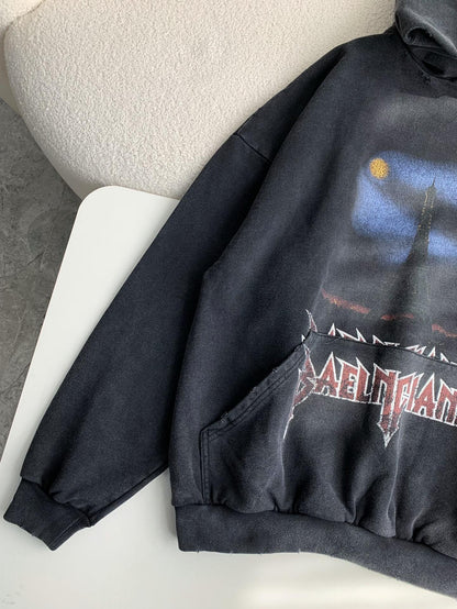 「#3538」Balenciaga Iron Tower print hoodie