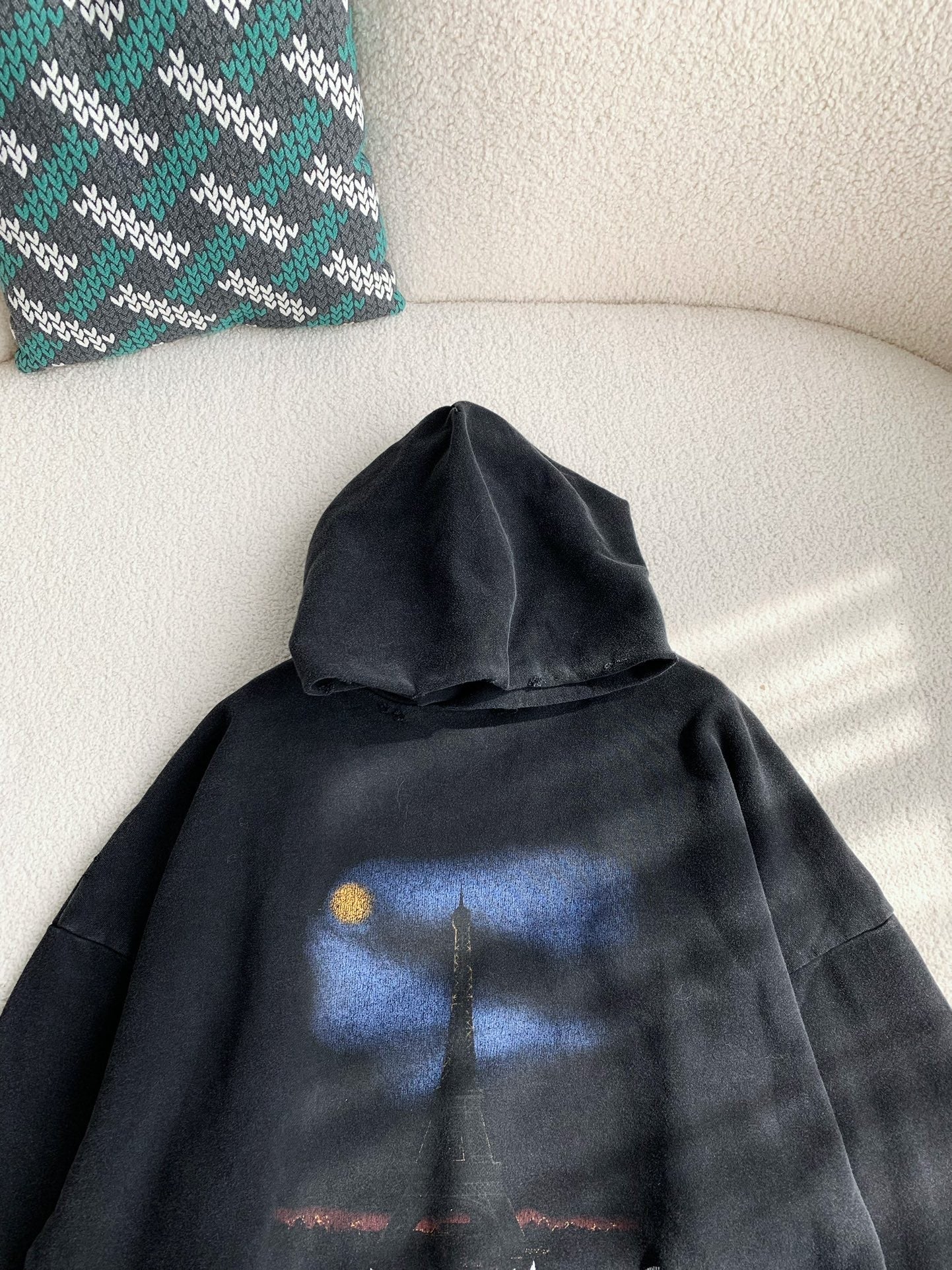 「#3538」Balenciaga Iron Tower print hoodie
