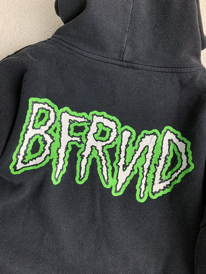 「#3539」Balenciaga monogram print hooded sweatshirt
