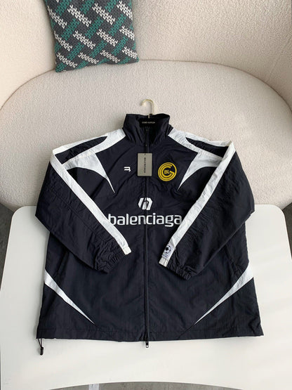 「#2233」Balenciaga patchwork team jacket
