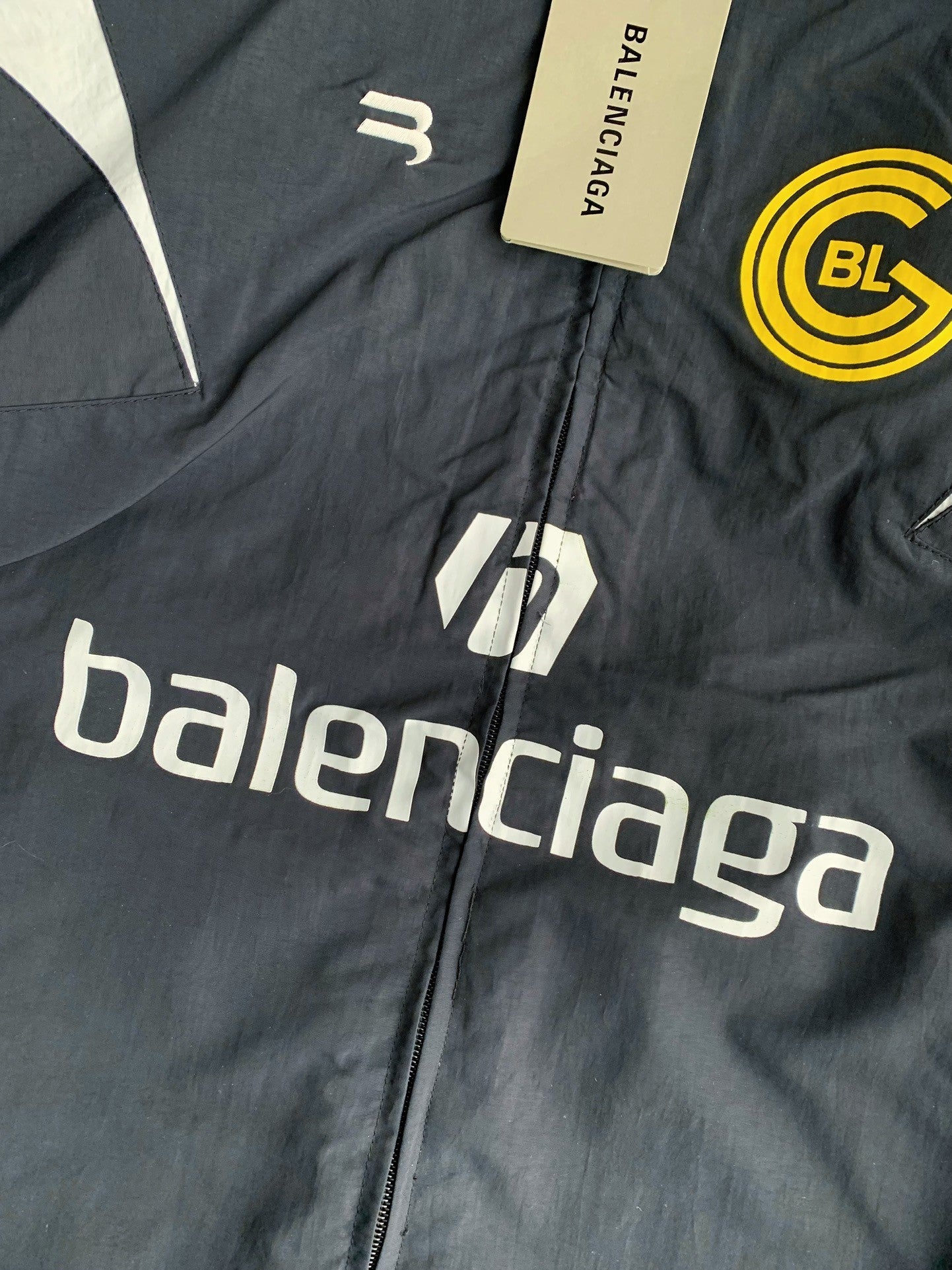 「#2233」Balenciaga patchwork team jacket