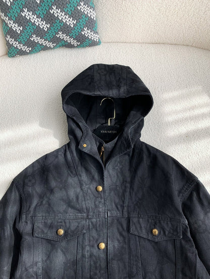 「#3540」Louis Vuitton Hooded Denim Jackets