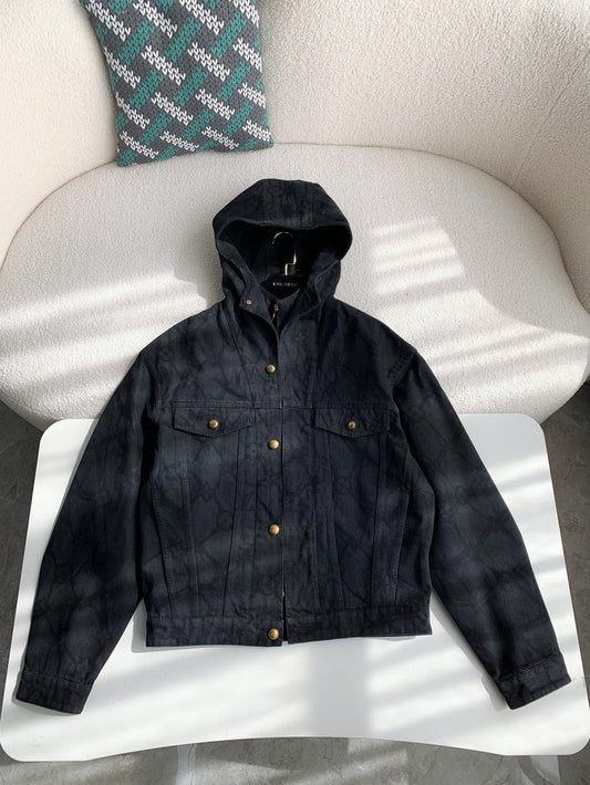 「#3540」Louis Vuitton Hooded Denim Jackets