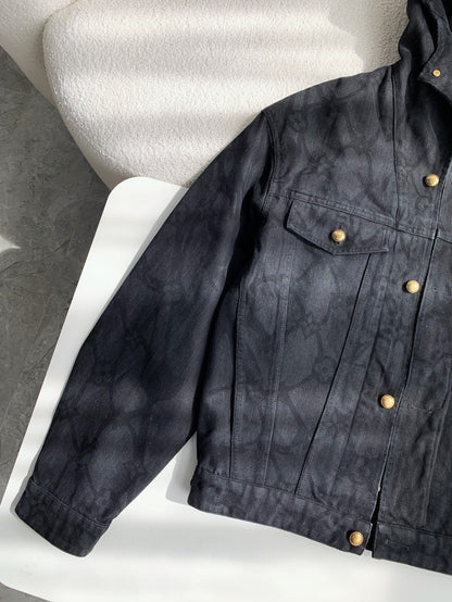 「#3540」Louis Vuitton Hooded Denim Jackets