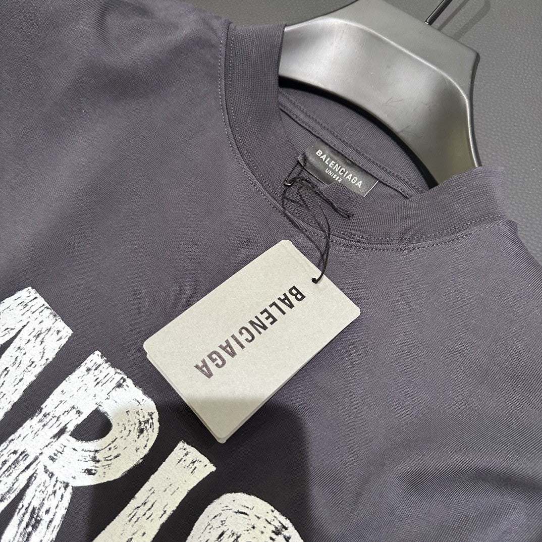 「#3543」Balenciaga 24ss sunset coconut tree tower short sleeve