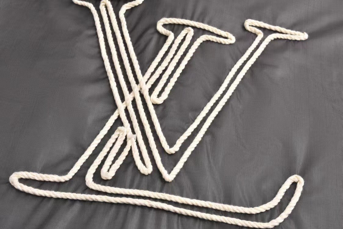 「#3561」Louis Vuitton 24ss nautical collection transparent drawstring jacket with embroidered logo