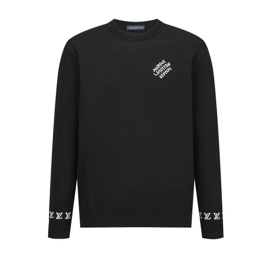 「#3579」Louis Vuitton monogrammed wool bottoming sweater