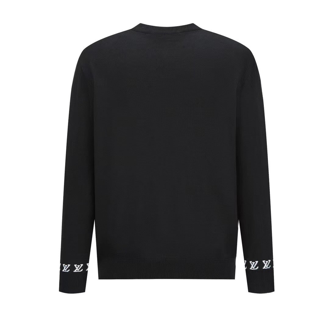 「#3579」Louis Vuitton monogrammed wool bottoming sweater