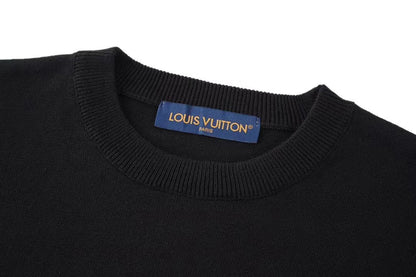 「#3579」Louis Vuitton monogrammed wool bottoming sweater