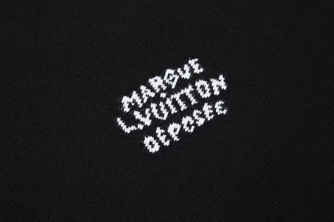 「#3579」Louis Vuitton monogrammed wool bottoming sweater