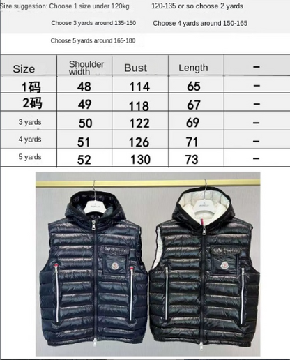 「#3585」Moncler Early Fall Ragot Series Breathable Hooded Vest Jacket