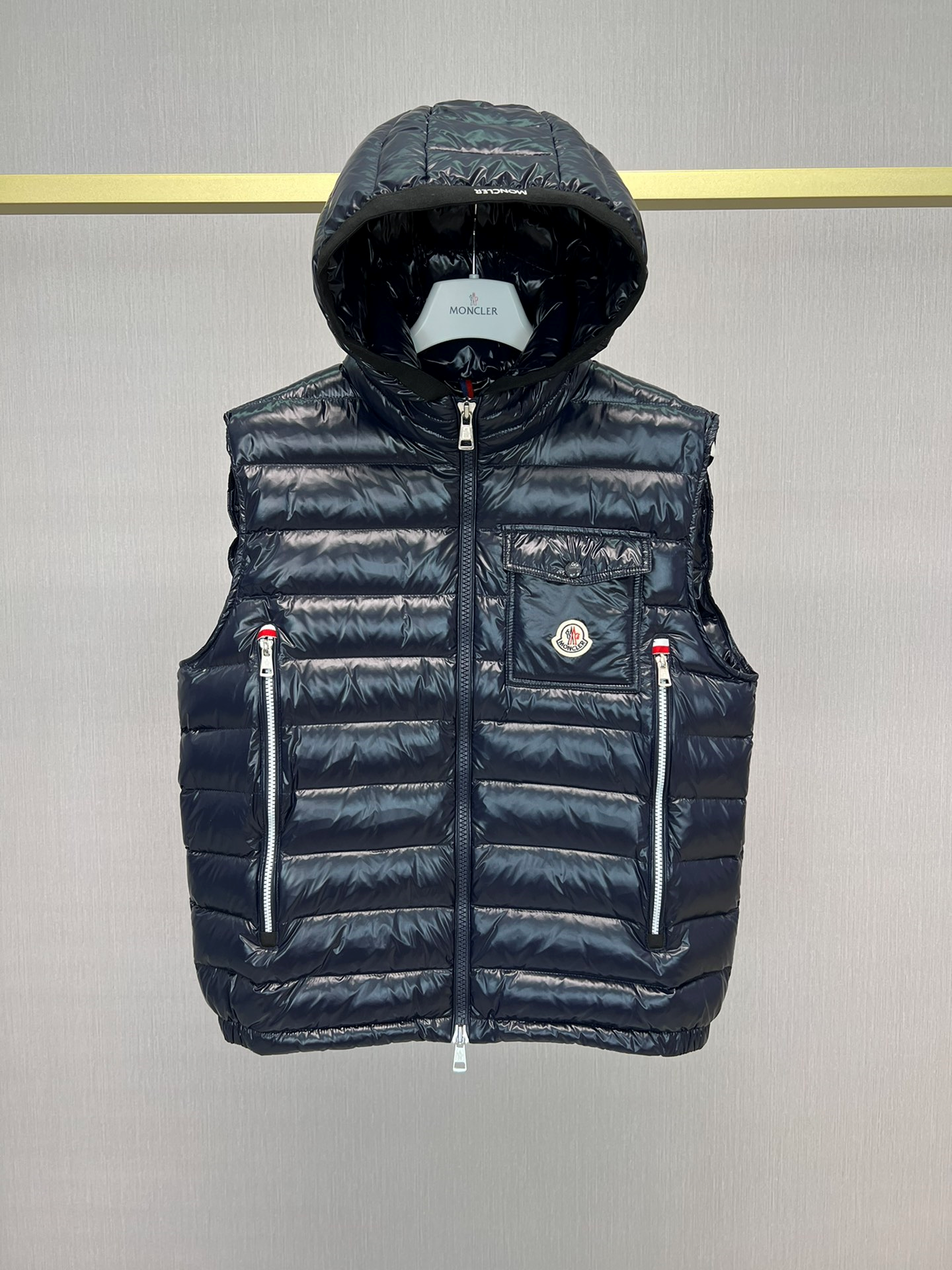 「#3585」Moncler Early Fall Ragot Series Breathable Hooded Vest Jacket