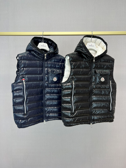 「#3585」Moncler Early Fall Ragot Series Breathable Hooded Vest Jacket