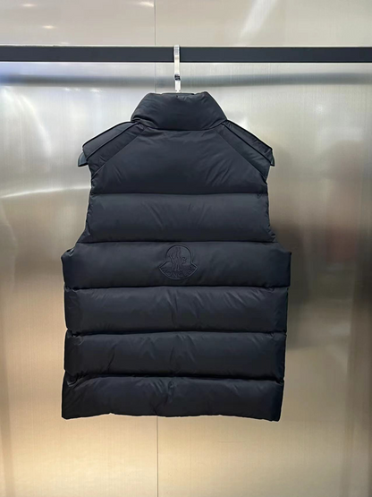 「#3587」Moncler FW2023 Logo Logo Stand Collar Zipper Sleeveless Vest