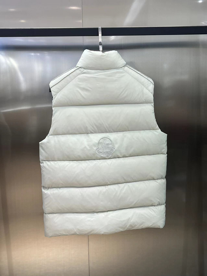 「#3587」Moncler FW2023 Logo Logo Stand Collar Zipper Sleeveless Vest