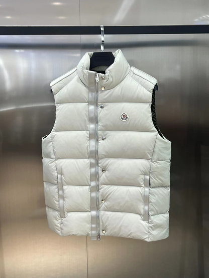 「#3587」Moncler FW2023 Logo Logo Stand Collar Zipper Sleeveless Vest