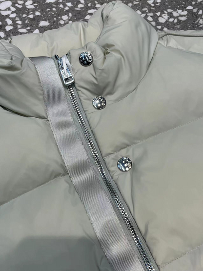 「#3587」Moncler FW2023 Logo Logo Stand Collar Zipper Sleeveless Vest