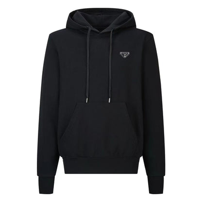 「#3594」PRADA leather label fleece hoodie