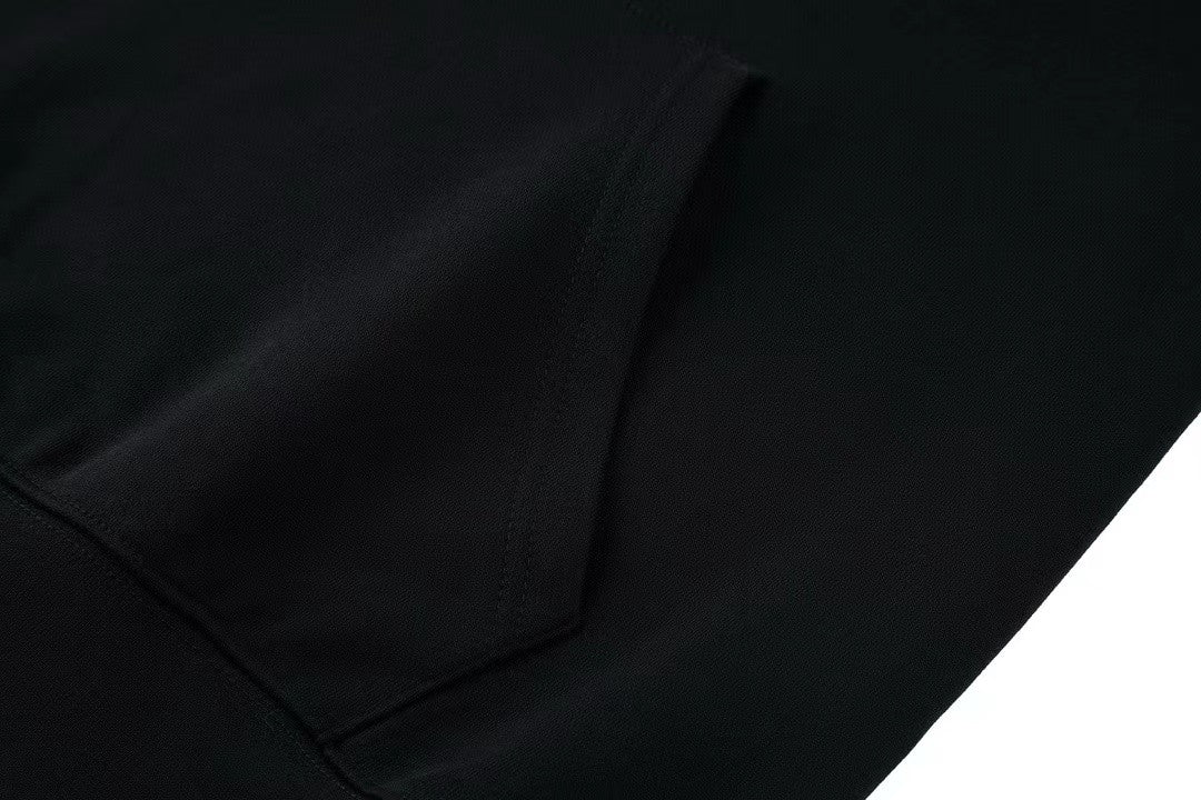 「#3594」PRADA leather label fleece hoodie