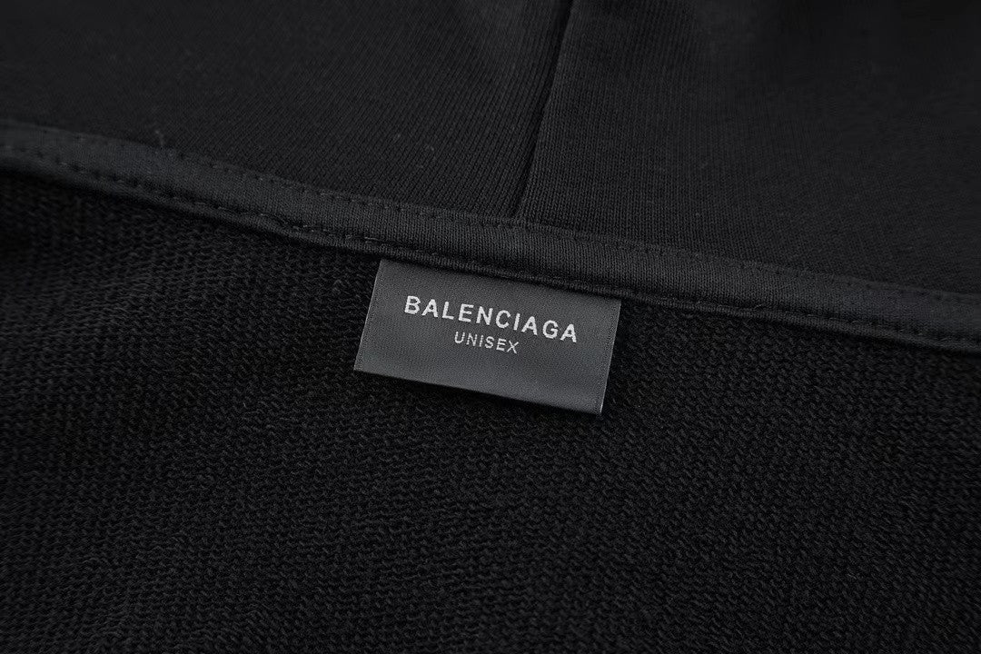 「#3596」Balenciaga heart print hooded sweatshirt