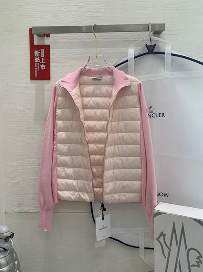 「#3625」MONCLER Autumn and Winter New Women's Knitted Down Sweater