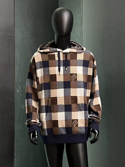 「#3676」24lv checkerboard hoodie