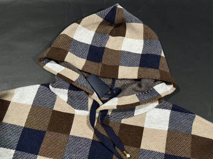「#3676」24lv checkerboard hoodie