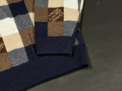 「#3676」24lv checkerboard hoodie