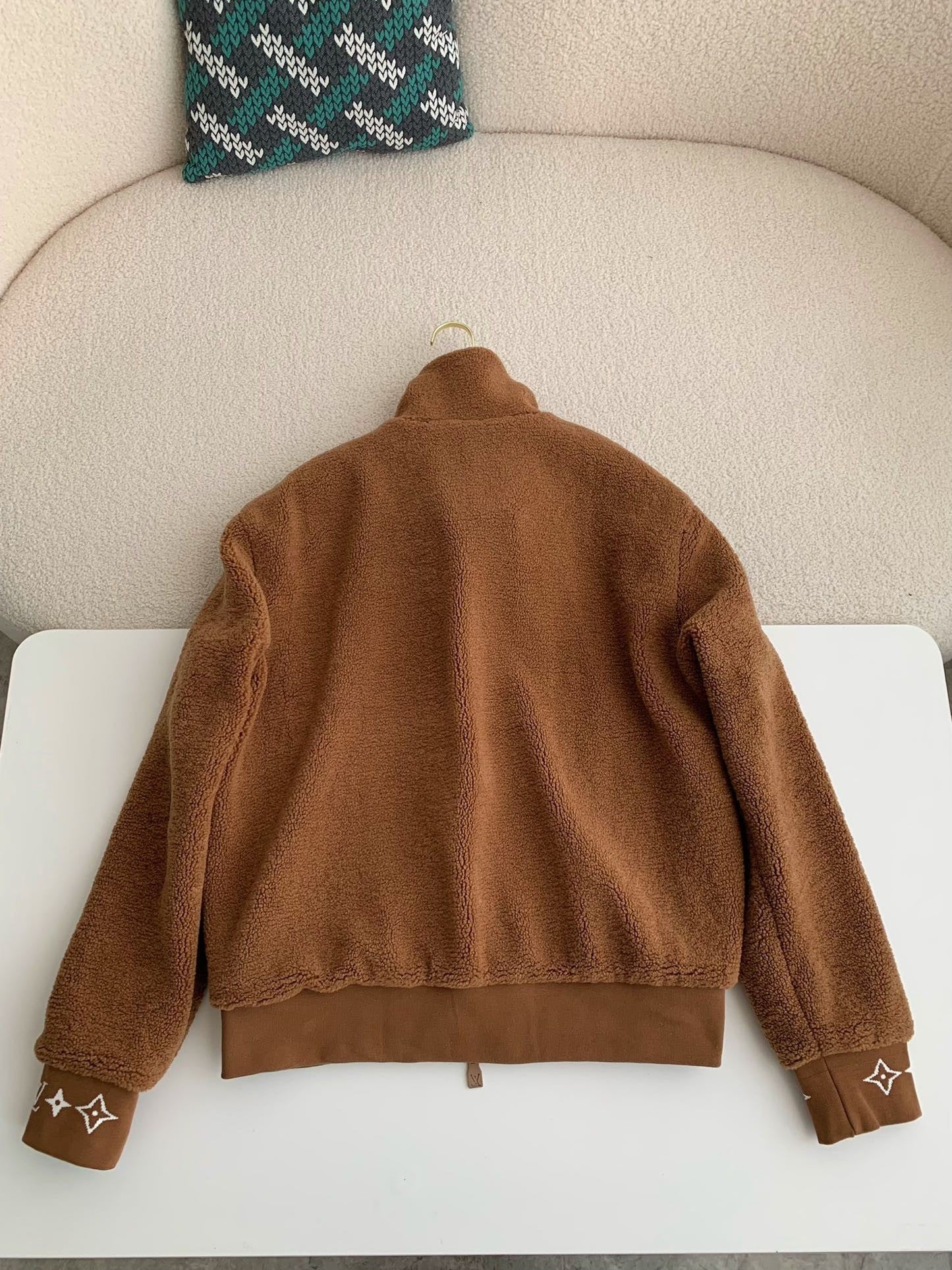 「#3686」Louis Vuitton Jacquard vertical collar zipper fleece jacket