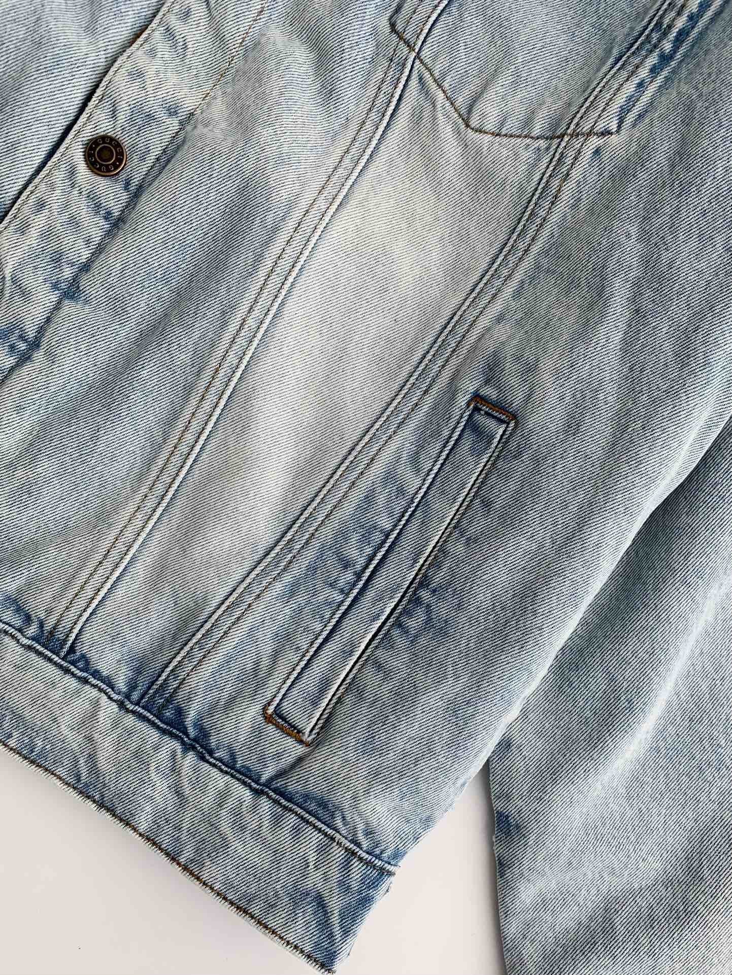 「#3264」Gucci 24 new double-sided Jean Jacket